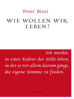 cover image of Wie wollen wir leben?